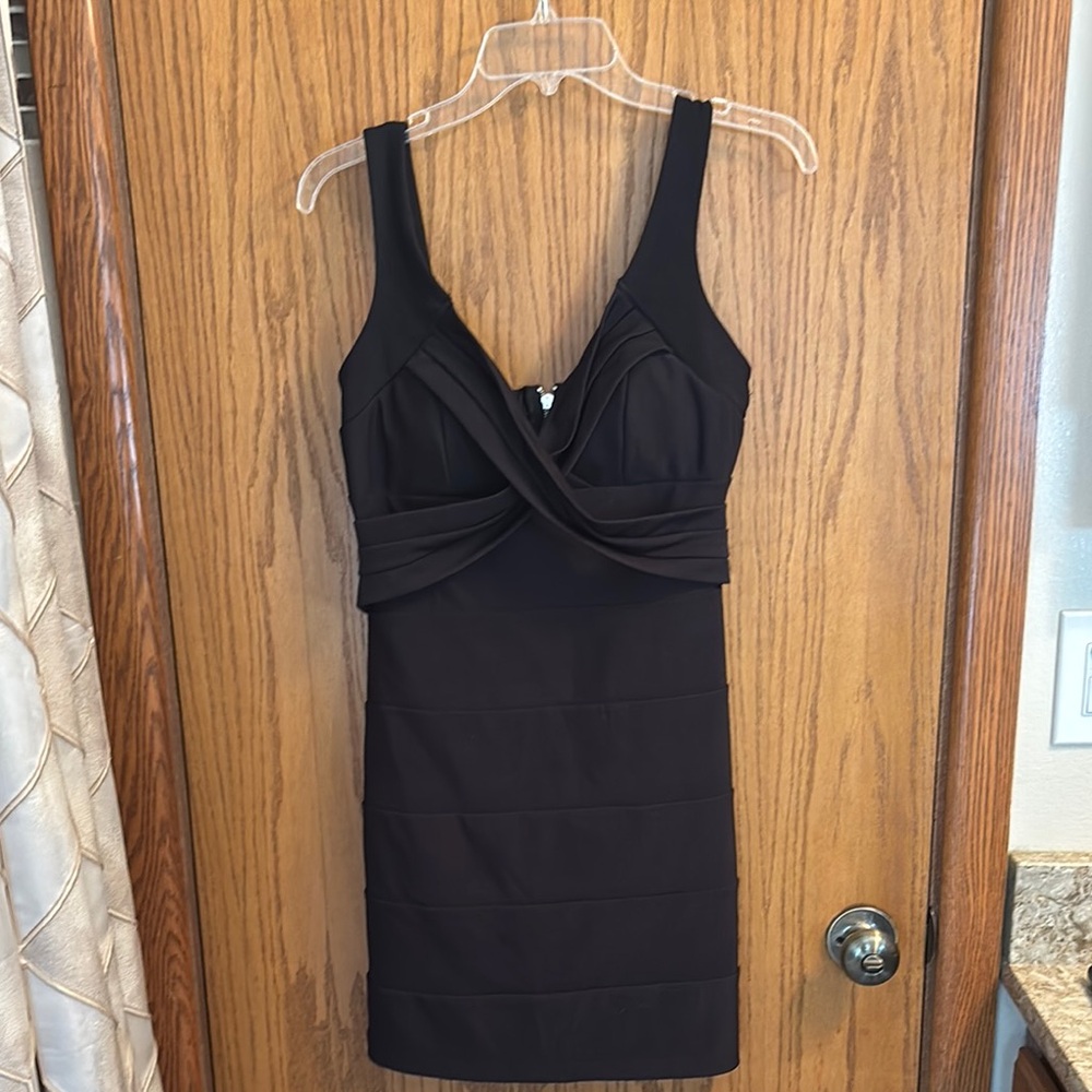 Emerald Sundae Black Sweetheart Bodycon Mini Dress